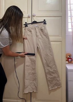 Hair Straightener Used As Impromptu Iron