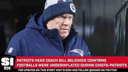 Descargar video: Bill Belichick Validates Claims That Footballs Were Underinflated During Chiefs-Patriots