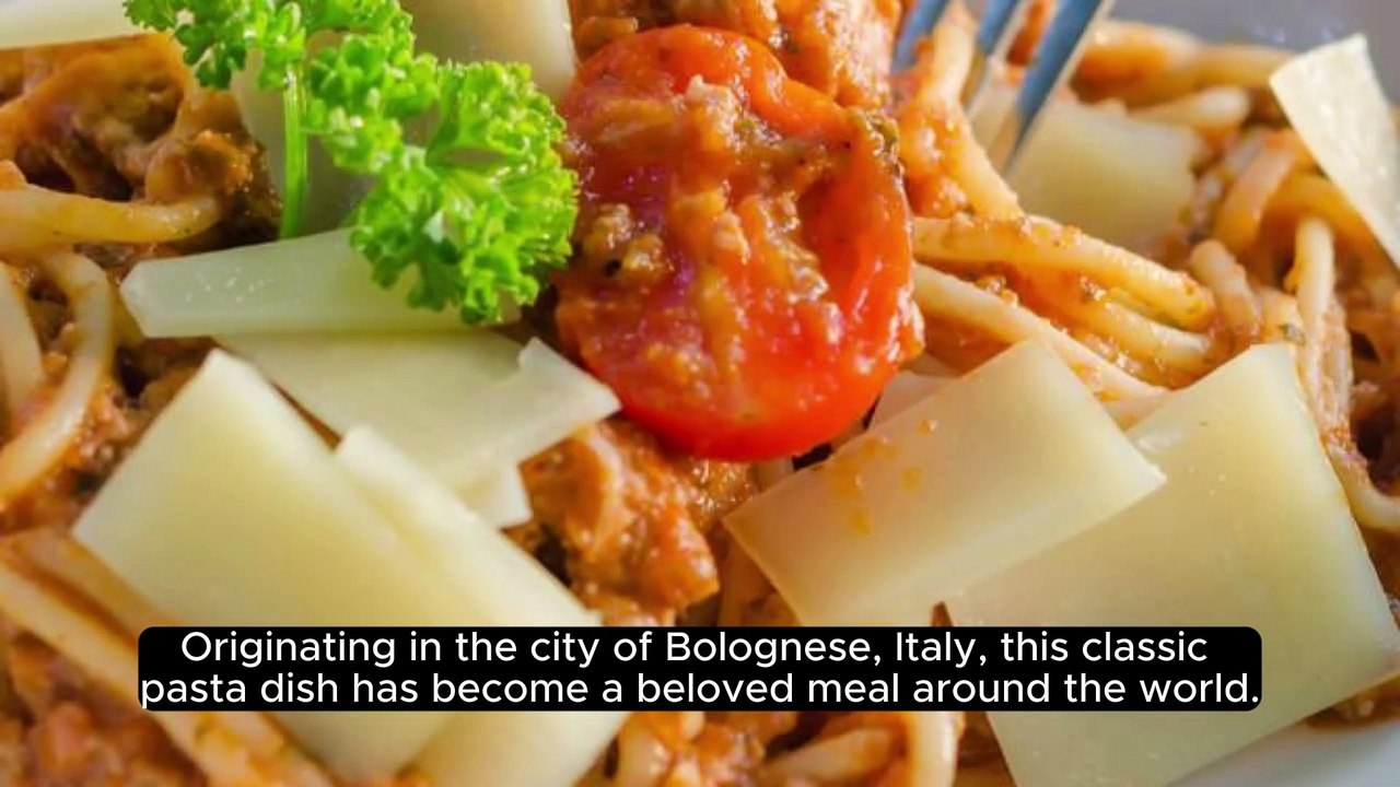 Spaghetti Bolognese (Italy) video Dailymotion
