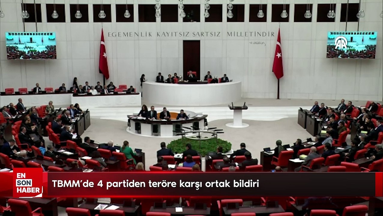 TBMM'de 4 partiden teröre karşı ortak bildiri: CHP ve DEM Parti katılmadı