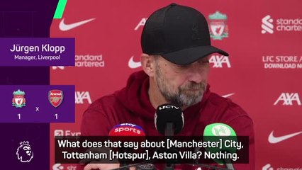 'I saw nothing but two top teams in that match' - Klopp