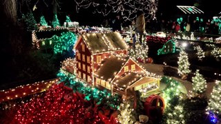 Crazy Christmas Lights at the Clifton Mill in Ohio