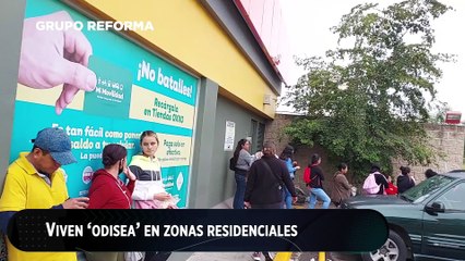 Viven 'odisea' en zonas residenciales