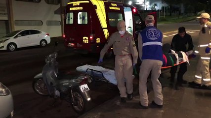 Equipe do Siate é acionada para atender ocorrência de queda de pessoa na Rua Osvaldo Cruz