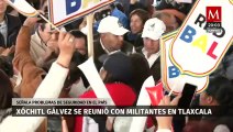 Xóchitl Gálvez alerta sobre la violencia en encuentro con simpatizantes en Tlaxcala