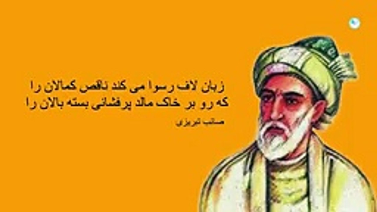 شعر ناب از صائب تبریزی _ زبان لاف رسوا می کند ناقص کمالان را