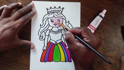 How to Draw an Easy Princess Step-by-Step | Princess drawing barbie