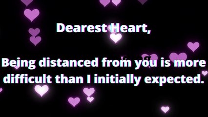 Long Distance I Miss You Love Letter - Send This Video To Someone You Love