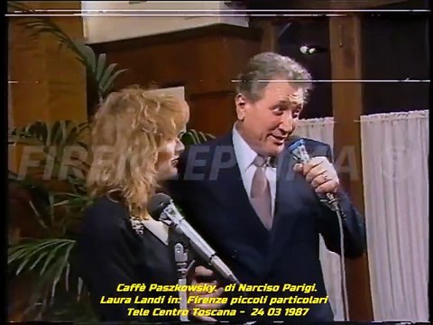 Caffè Paszkowsky. di Narciso Parigi. Laura Landi in Firenze piccoli particolari - TCT 1987