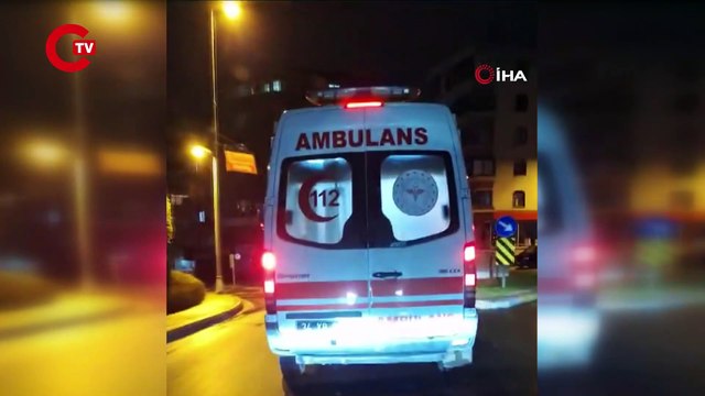 Peşine takıldı, arkadan çarptı Ambulans hastane yerine polis merkezine gitti