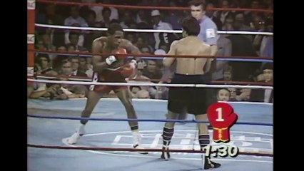 Roberto Duran vs Davey Moore - boxing - WBA light middleweight title