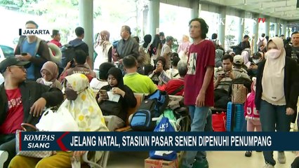 1 Hari Jelang Natal 2023, 124 Ribu Lebih Penumpang Berangkat dari Stasiun Pasar Senen