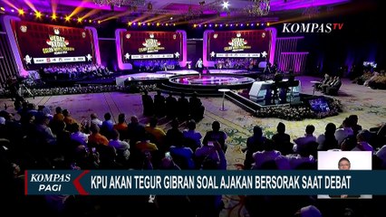 Gibran Ajak Pendukung Bersorak, KPU Sebut Akan Evaluasi Debat Cawapres