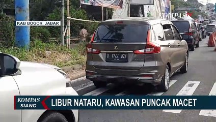 Kemacetan Sepanjang 3 Kilometer di Simpang Gadog Puncak di Libur Nataru