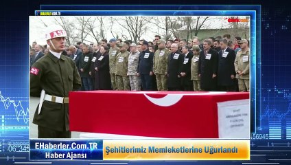 Şehitlerimiz Memleketlerine Uğurlandı