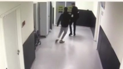 Doktora yumruklu saldırının kamera görüntüleri ortaya çıktı