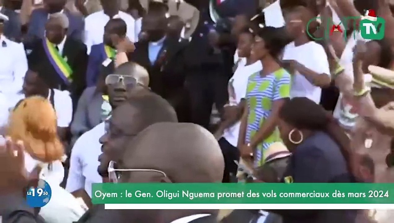 [#Reportage] Oyem : le Gen. Oligui Nguema promet des vols commerciaux Afrijet dès mars 2024