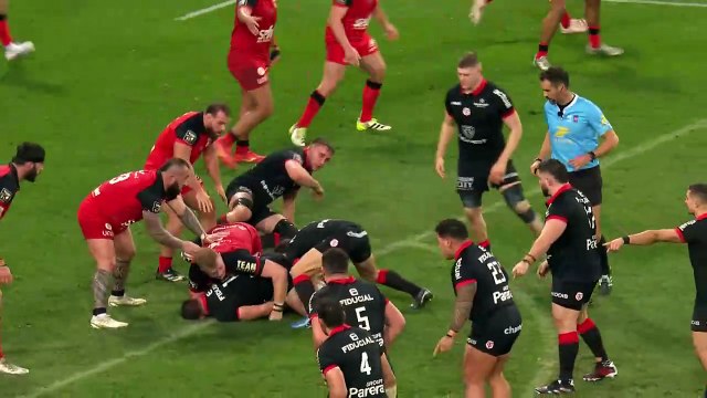 TOP 14 - Essai de Matthis LEBEL (ST) - RC Toulon - Stade Toulousain