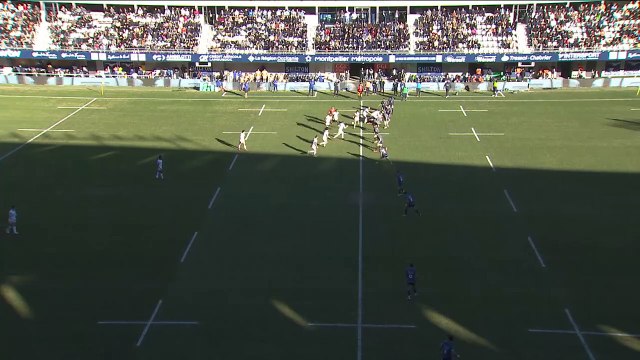 TOP 14 - Essai de Pierre POPELIN (CO) - Montpellier Hérault Rugby - Castres Olympique