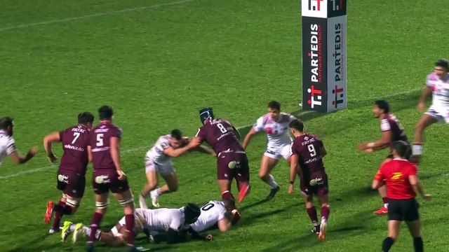 TOP 14 - Essai de Nicolas DEPOORTERE (UBB) - Union Bordeaux-Bègles - LOU Rugby