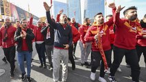 Galatasaraylı taraftarların derbi yolculuğu başladı