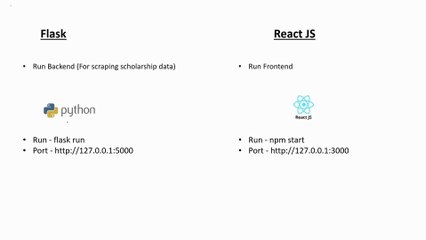 Installation: scholarship website with web scraping