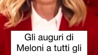 La Premier Meloni augura buon Natale a tutti gli italiani