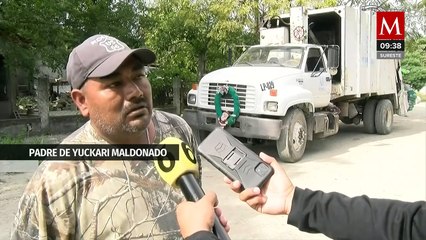 En Tamaulipas, quinceañera se toma fotos en camión de basura; honra a su padre