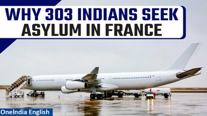 Will 303 Indian nationals detained from Nicaragua-bound plane in France get asylum? Watch | Oneindia