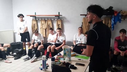 U18 /// LA CAUSERIE DU COACH FACE A ST VIT 1/2 (0810)