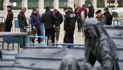 Betlemme, un presepe di macerie richiama la devastazione nella Striscia di Gaza