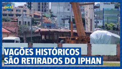 Vagões históricos são retirados do IPHAN de BH