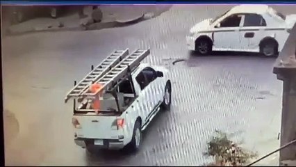 vídeo capta accidente entre un taxi y un vehículo en Choluteca