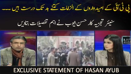 PTI Ke Umeedwaron Ke Ilzamaat Kitney Had Tak Durust Hain..Exclusive STATEMENT of Hassan Ayub