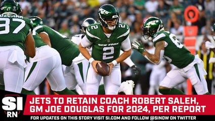 Jets to Retain Coach Robert Saleh, GM Joe Douglas for 2024, per Report