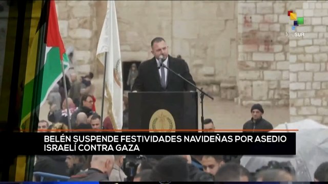 teleSUR Noticias 14:30 24-12: Belén suspende festividades navideñas por asedio israelí contra Franja de Gaza