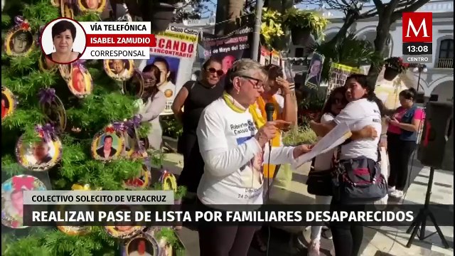 Colectivo Solecito de Veracruz coloca 'Árbol del dolor' en memoria de familiares desaparecidos