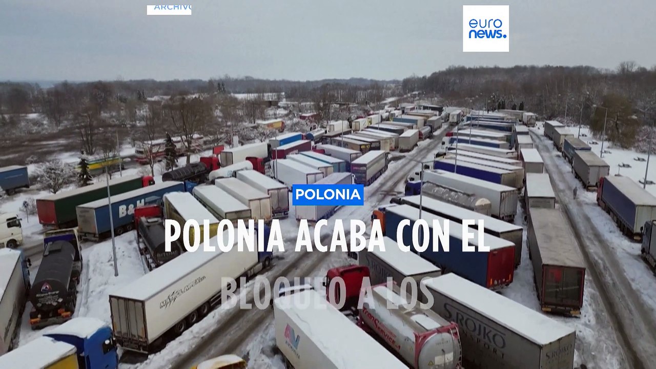 Acaba el bloqueo polaco a los camioneros ucranianos