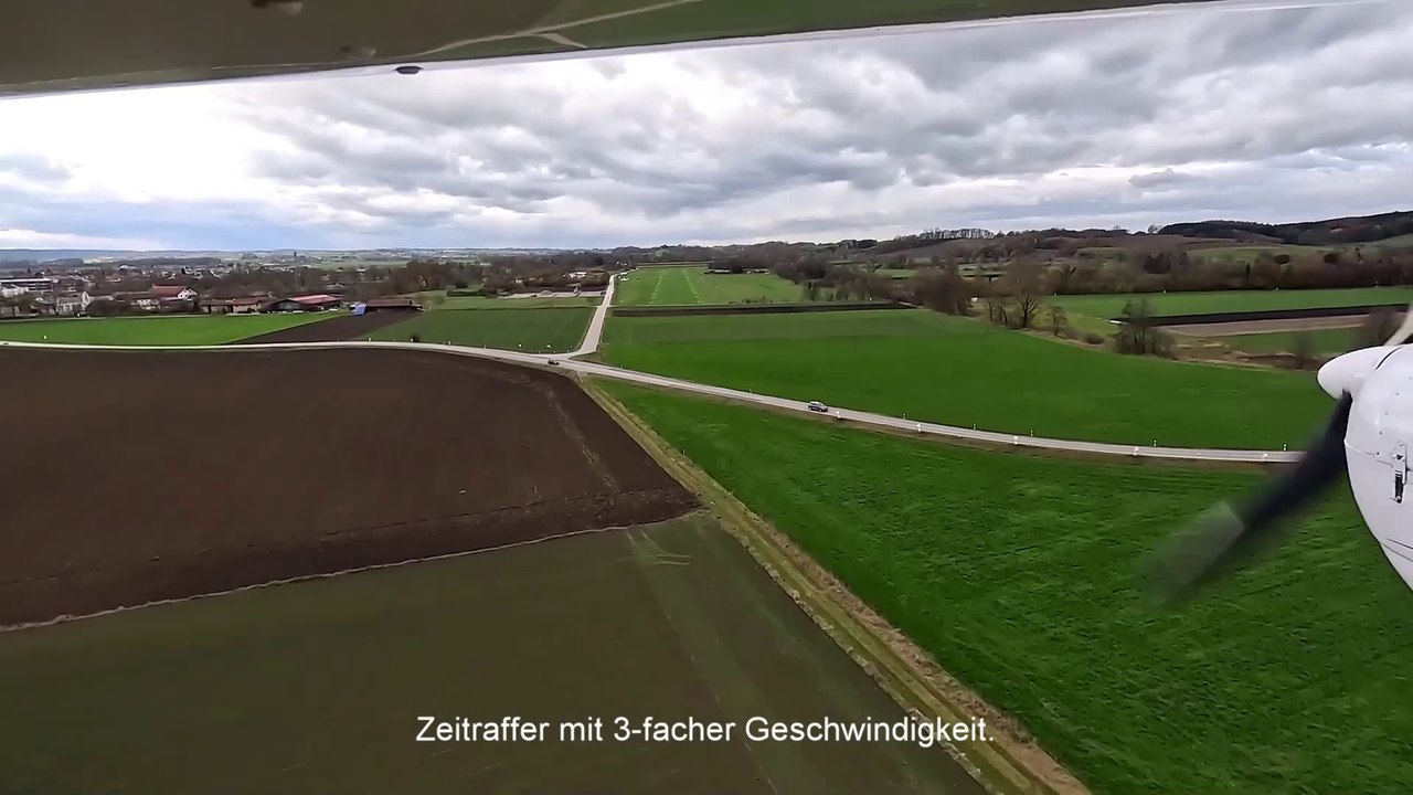 VFR-Flug - Ampfing (EDNA) - erweiterte Platzrunde - GoPro HERO 11-Test - 2022-11-20