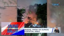 6-anyos na babae, patay sa sunog sa isang residential area | UB