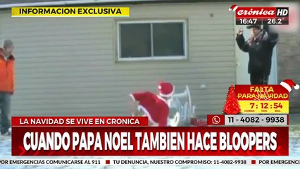 Navidad: los mejores bloopers de Papá Noel