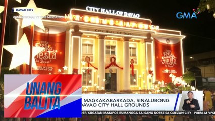 Pami-pamilya at magkakabarkada, sinalubong ang Pasko sa Davao City Hall Grounds | UB