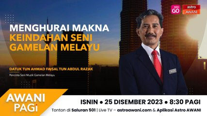 AWANI Pagi: Menghurai makna keindahan seni gamelan Melayu