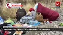 Migrantes venezolanos están varados en Zacatecas donde enfrentan condiciones adversas