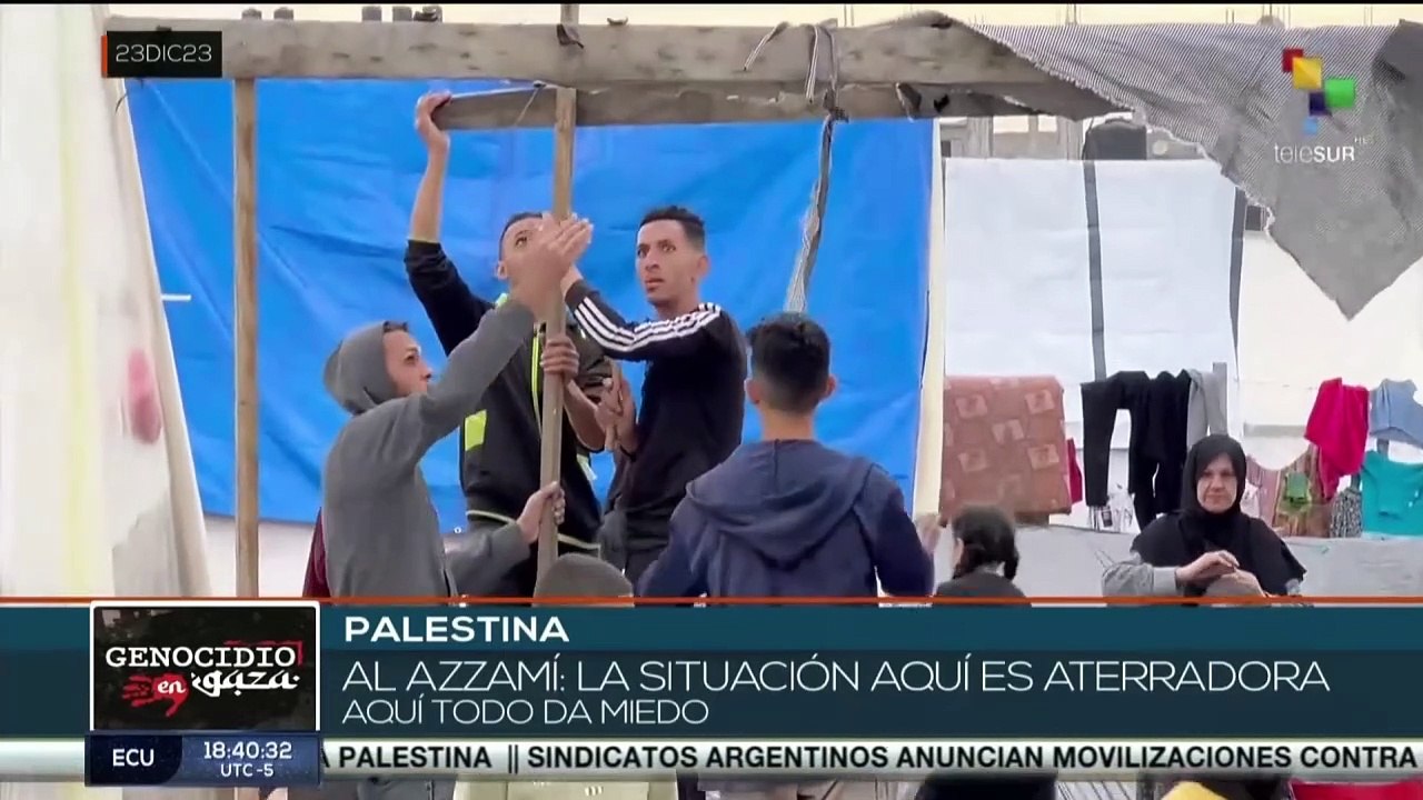 Pueblo palestino vive en condiciones infrahumanas por el genocidio israelí
