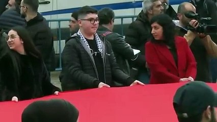 المسيح يبكي اهل غزة في بيت لحم