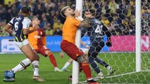Fresh controversy in Turkish Super Lig as Galatasaray striker Mauro Icardi suffers a black eye after colliding with a POST as his club slam officials for not giving a penalty at Fenerbahce