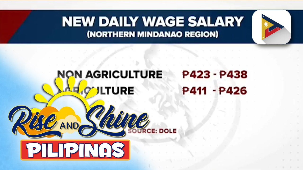 Umento sa sahod sa Northern Mindanao, aprubado na ng DOLE