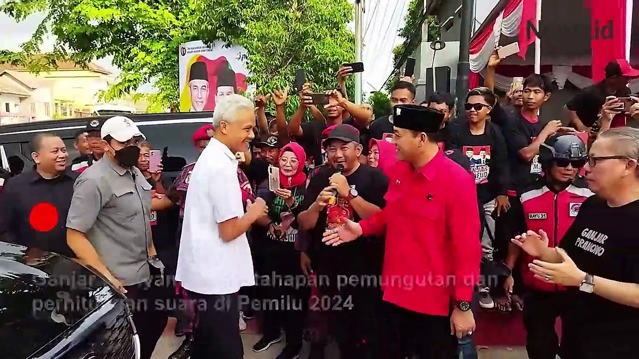 Sambangi Karanganyar, Ganjar Pranowo Ingatkan Relawan Kawal Suara di TPS