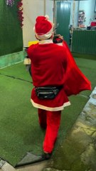 Children receive gifts from Santa Claus:Merry Christmas (p2)